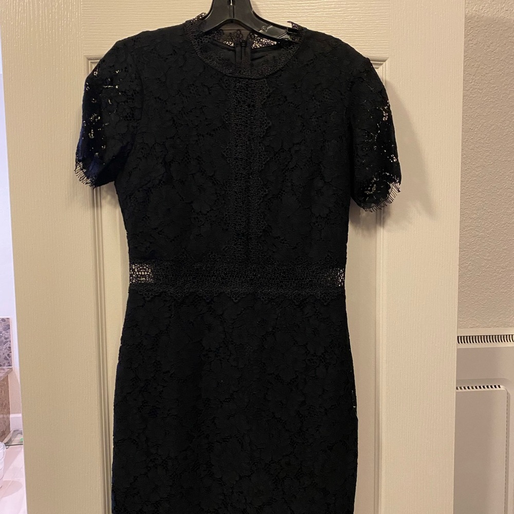 Black lace dress